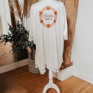 Autumn Floral Wreath Collection - Robe (Satin Lace)