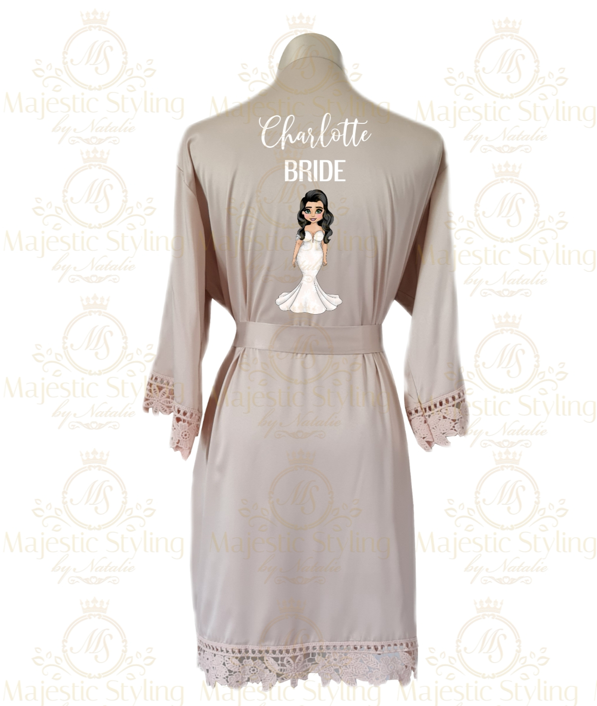 Dolly Collection - Robe (Satin Lace) Curvy Bride