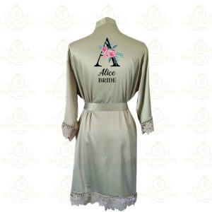 Floral Letter Collection - Robe (Satin Lace)