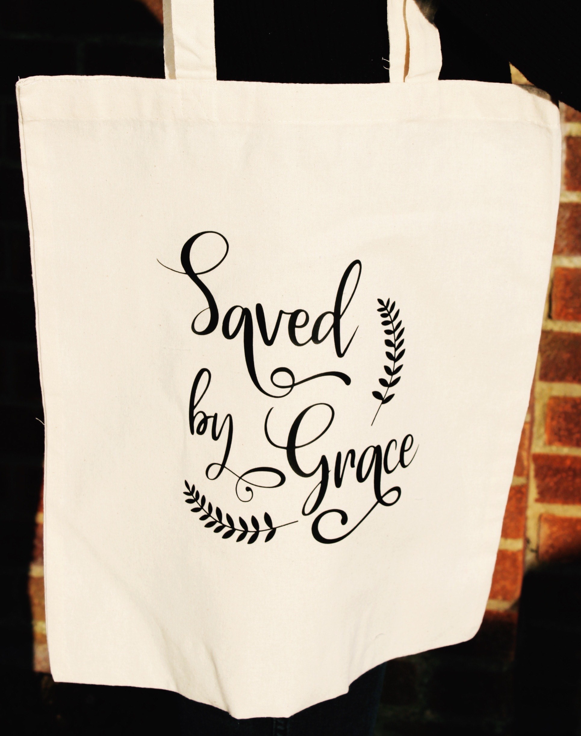Saved by Grace Tote Bag
