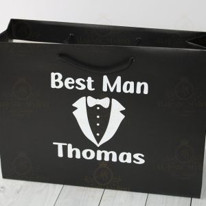 Suit Up Collection - Black Large Gift Bag