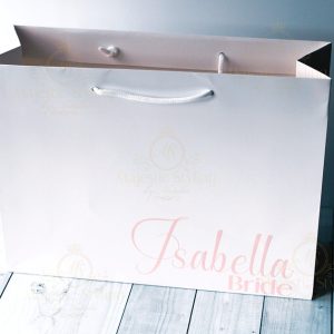 Isabella Collection - White Large Gift Bag