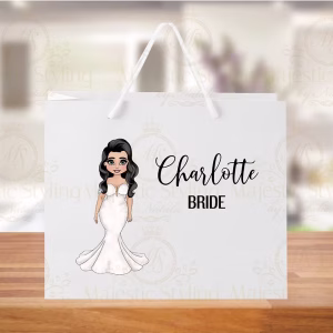 Dolly Collection - White Large Gift Bag (Curvy Bride)