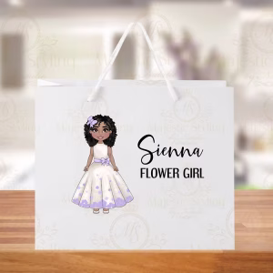Dolly Collection - White Large Gift Bag (Flower Girl)