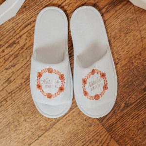 Autumn Floral Wreath Collection - Open Toe Slippers