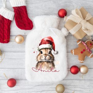 Christmas Farmyard Animals Hot Water Bottle