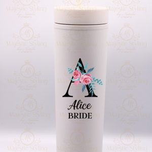 Floral Letter Collection - Skinny Tumbler