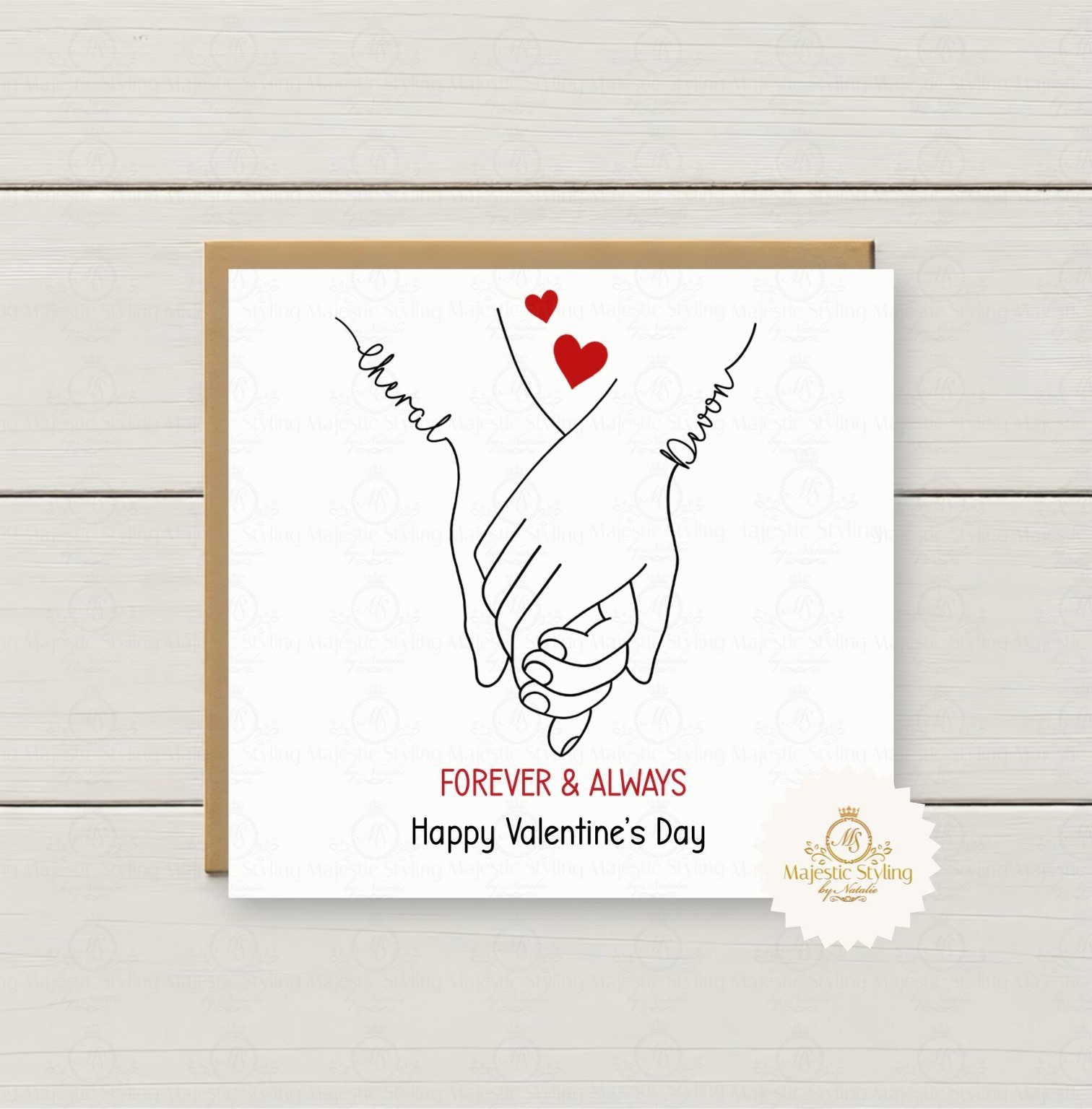 Forever & Always Hand Card