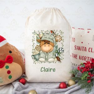 Highland Cow PJ Sack