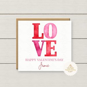 LOVE Valentine's Day Card