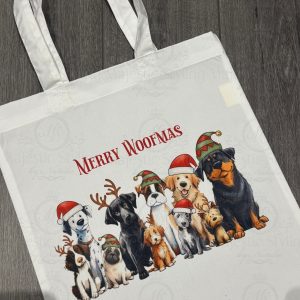 Merry Woofmas Tote Bag