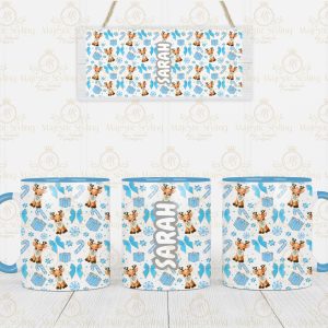 Reindeer Print Mug (Blue)