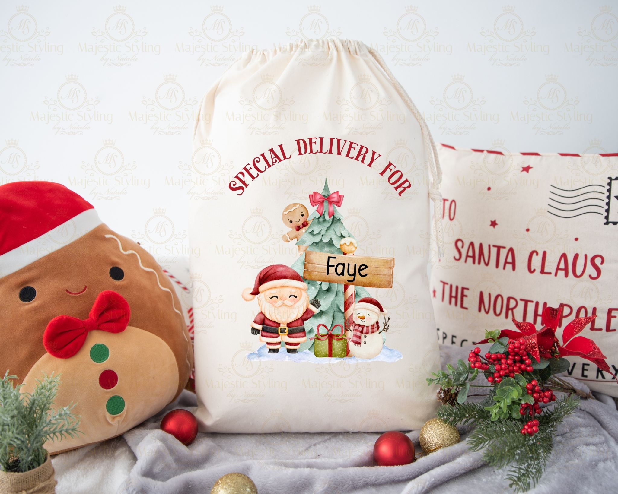 Santa Sign Sack